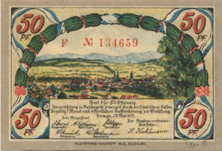 Lemgo - Stadt - 25.5.1921 - 50 Pfennig 