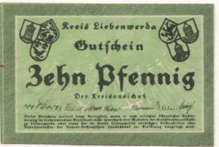 Liebenwerda (Bad) - Kreis - -- - 10 Pfennig 
