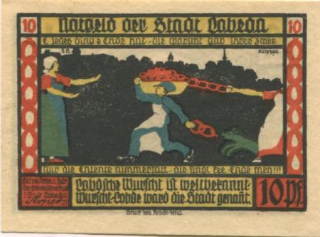 Lobeda (heute: Jena) - Stadt - 1921 - 10 Pfennig 