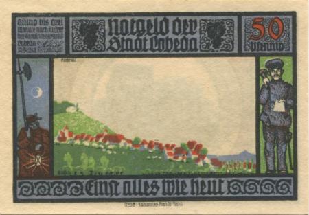 Lobeda (heute: Jena) - Stadt - 1921 - 50 Pfennig 