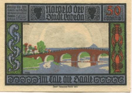 Lobeda (heute: Jena) - Stadt - 1921 - 50 Pfennig 