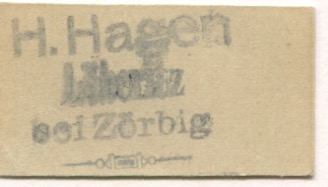 Löberitz (heute: Zörbig) - Hagen, H. - -- - 100 Pfennig 
