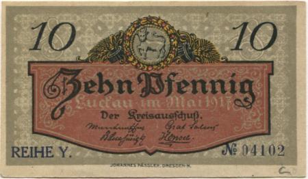 Luckau - Kreis - Mai 1917 - 31.12.1919 - 10 Pfennig 