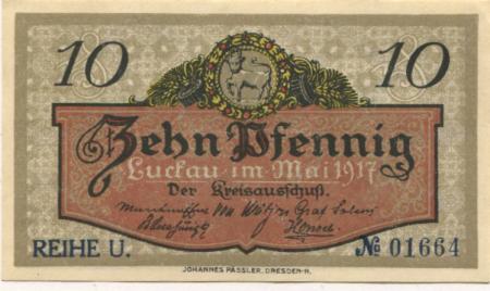 Luckau - Kreis - Mai 1917 - 31.12.1919 - 10 Pfennig 