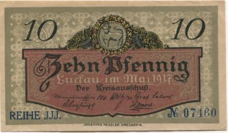 Luckau - Kreis - Mai 1917 - 31.12.1920 - 10 Pfennig 