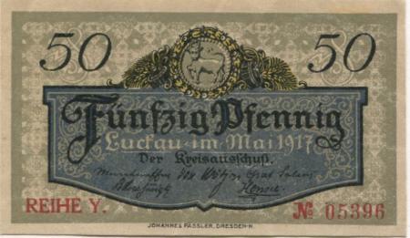 Luckau - Kreis - Mai 1917 - 31.12.1920 - 50 Pfennig 