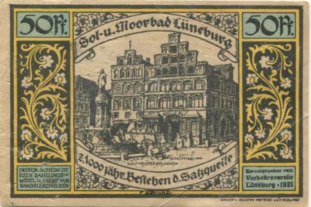 Lüneburg - Verkehrsverein - 1921 - 50 Pfennig 