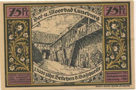 Lüneburg - Verkehrsverein - 1921 - 75 Pfennig 