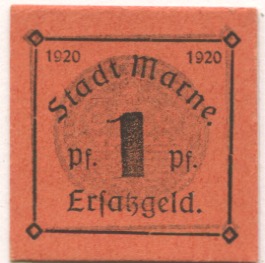 Marne - Stadt - 1920 - 1 Pfennig 