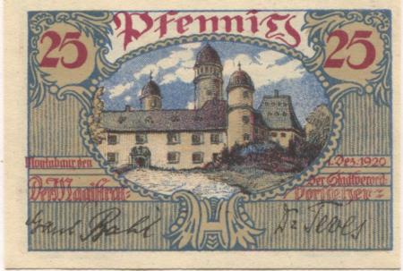 Montabaur - Stadt - 1.12.1920 - 25 Pfennig 