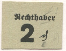 München - Rechthaler - -- 2 Pfennig 