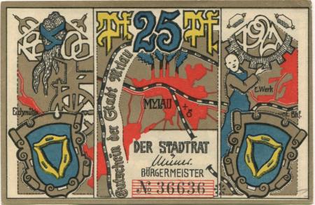 Mylau - Stadt - 1921 - 25 Pfennig 