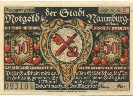 Naumburg - Stadt - 1920 - 50 Pfennig 