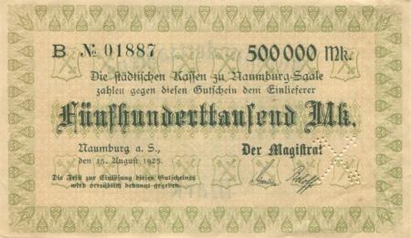 Naumburg - Stadt - 15.8.1923 - 500000 Mark 