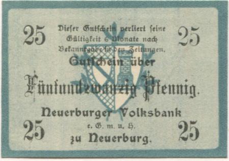 Neuerburg - Neuerburger Volksbank eGmbH - -- - 25 Pfennig 