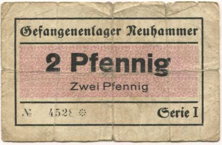 Neuhammer (heute: PL-Swietoszow) - Gefangenenlager - -- - 2 Pfennig 