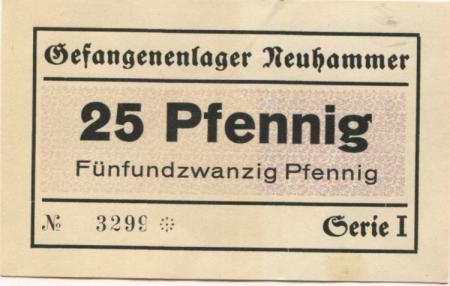 Neuhammer (heute: PL-Swietoszow) - Gefangenenlager - -- - 25 Pfennig 