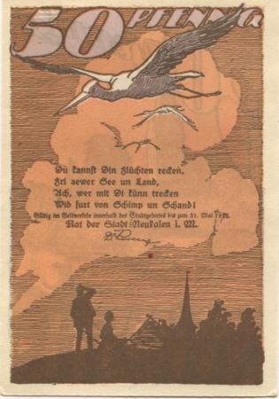 Neukalen - Stadt - - 31.5.1922 - 50 Pfennig 