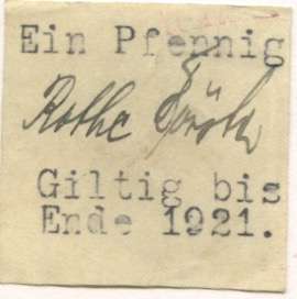 Neukirchen - Gemeinde - - Ende 1921 - 1 Pfennig 