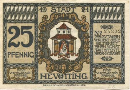 Neuötting - Stadt - 1921 - 25 Pfennig 