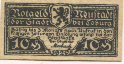 Neustadt (Plz 96465) - Stadt - 1920 - 10 Pfennig 