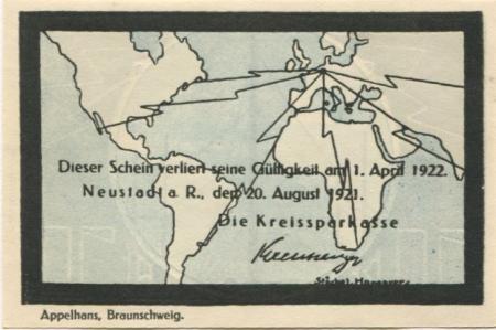 Neustadt - Kreissparkasse - 20.8.1921 - 1.4.1922 - 50 Pfennig 