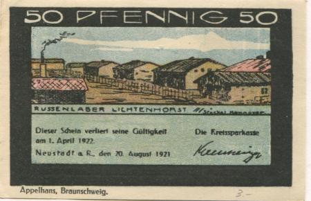 Neustadt - Kreissparkasse - 20.8.1921 - 1.4.1922 - 50 Pfennig 