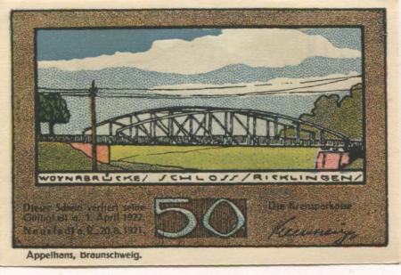Neustadt - Kreissparkasse - 20.8.1921 - 1.4.1922 - 50 Pfennig 