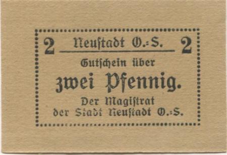 Neustadt (heute: PL-Prudnik) - Stadt - -- - 2 Pfennig 