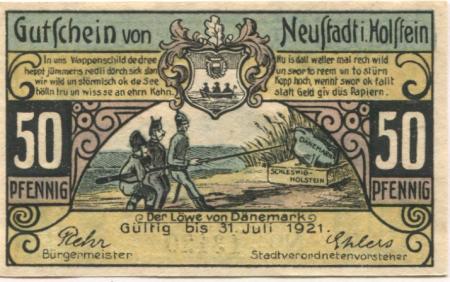 Neustadt - Stadt - - 31.7.1921 - 50 Pfennig 