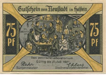 Neustadt - Stadt - - 31.7.1921 - 75 Pfennig 