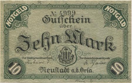 Neustadt - Stadt - 16.11.1918 - 10 Mark 