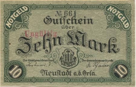 Neustadt - Stadt - 16.11.1918 - 10 Mark 