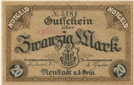 Neustadt - Stadt - 16.11.1918 - 20 Mark 