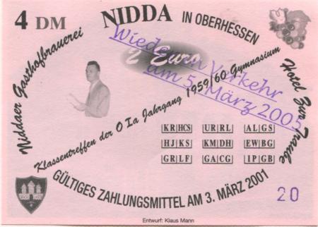 Nidda - Gasthofbrauerei und Hotel zur Traube - 5.3.2005 - 4 DM 