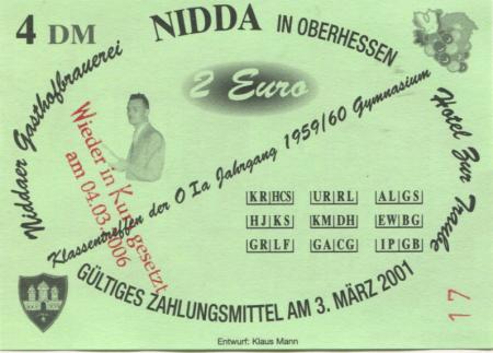 Nidda - Gasthofbrauerei und Hotel zur Traube - 4.3.2006 - 4 DM 