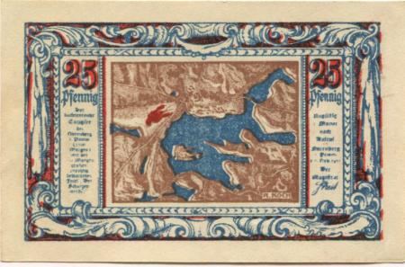 Nörenberg (heute: PL-Insko) - Stadt - 8.11.1921 - 25 Pfennig 