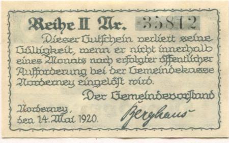 Norderney - Gemeinde - 14.5.1920 - 10 Pfennig 