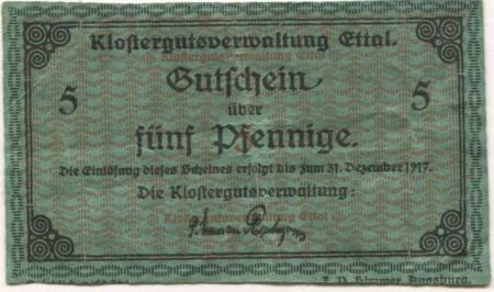 Oberammergau - Gemeinde - - 31.12.1917 - 5 Pfennig 