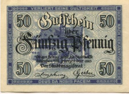 Ochsenfurt - Stadt - 1919 - 50 Pfennig 