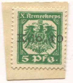 Ostenwalde (heute: Werlte) - X.Armeekorps, Kommando 40 - -- - 5 Pfennig 