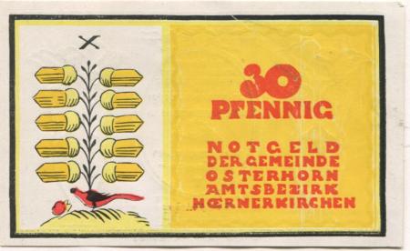 Osterhorn - Gemeinde - - 31.12.1921 - 30 Pfennig 