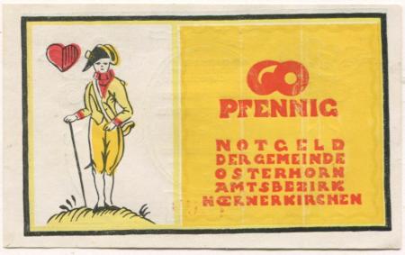 Osterhorn - Gemeinde - - 31.12.1921 - 60 Pfennig 