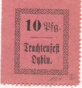 Oybin - Trachtenfest-Ausschuss - -- - 10 Pfennig 
