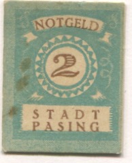 Pasing (heute: München)  - Stadt - -- - 2 Pfennig 