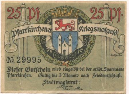 Pfarrkirchen - Stadt - -- - 25 Pfennig 