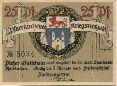 Pfarrkirchen - Stadt - -- - 25 Pfennig 