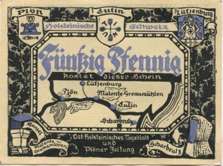 Plön - Ostholsteinisches Tageblatt und Plöner Zeitung - -- - 50 Pfennig 