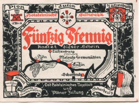 Plön - Ostholsteinisches Tageblatt und Plöner Zeitung - -- - 50 Pfennig 