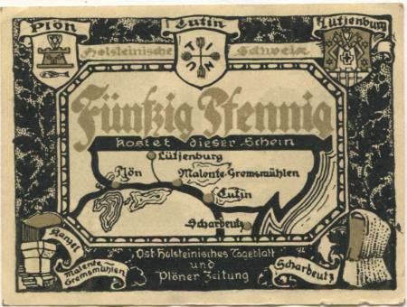 Plön - Ostholsteinisches Tageblatt und Plöner Zeitung - -- - 50 Pfennig 
